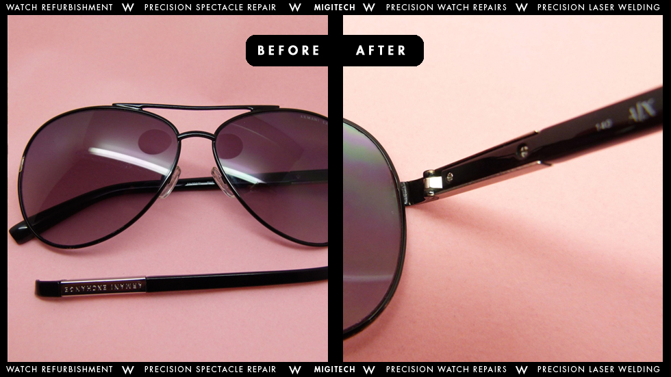 armani sunglasses repair